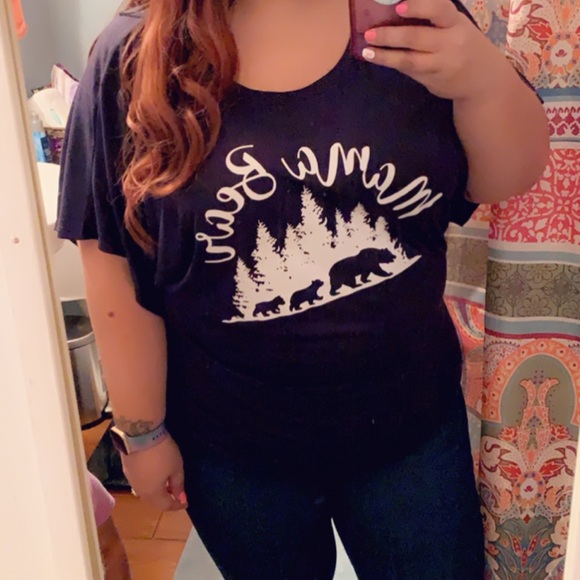 MAMA BEAR Shirt - Navy Blue size 2XL - Picture 6 of 6